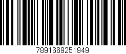 Código de barras (EAN, GTIN, SKU, ISBN): '7891669251949'