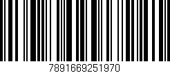 Código de barras (EAN, GTIN, SKU, ISBN): '7891669251970'