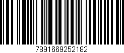Código de barras (EAN, GTIN, SKU, ISBN): '7891669252182'