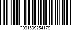 Código de barras (EAN, GTIN, SKU, ISBN): '7891669254179'