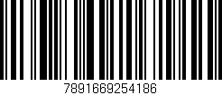 Código de barras (EAN, GTIN, SKU, ISBN): '7891669254186'