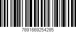 Código de barras (EAN, GTIN, SKU, ISBN): '7891669254285'
