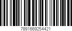 Código de barras (EAN, GTIN, SKU, ISBN): '7891669254421'