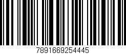 Código de barras (EAN, GTIN, SKU, ISBN): '7891669254445'