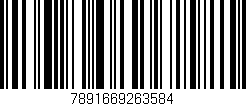 Código de barras (EAN, GTIN, SKU, ISBN): '7891669263584'