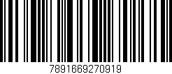 Código de barras (EAN, GTIN, SKU, ISBN): '7891669270919'
