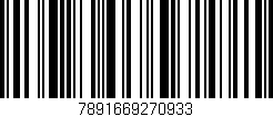 Código de barras (EAN, GTIN, SKU, ISBN): '7891669270933'