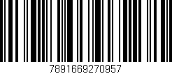 Código de barras (EAN, GTIN, SKU, ISBN): '7891669270957'