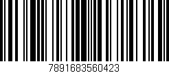 Código de barras (EAN, GTIN, SKU, ISBN): '7891683560423'