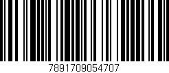 Código de barras (EAN, GTIN, SKU, ISBN): '7891709054707'