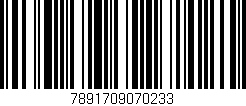 Código de barras (EAN, GTIN, SKU, ISBN): '7891709070233'