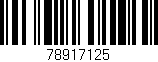 Código de barras (EAN, GTIN, SKU, ISBN): '78917125'