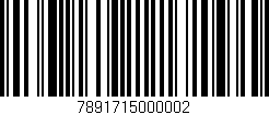 Código de barras (EAN, GTIN, SKU, ISBN): '7891715000002'