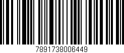 Código de barras (EAN, GTIN, SKU, ISBN): '7891738006449'