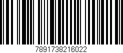 Código de barras (EAN, GTIN, SKU, ISBN): '7891738216022'