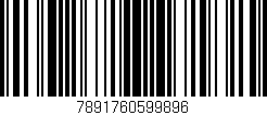 Código de barras (EAN, GTIN, SKU, ISBN): '7891760599896'