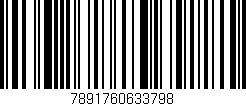 Código de barras (EAN, GTIN, SKU, ISBN): '7891760633798'