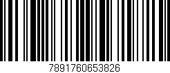 Código de barras (EAN, GTIN, SKU, ISBN): '7891760653826'