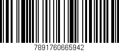 Código de barras (EAN, GTIN, SKU, ISBN): '7891760665942'