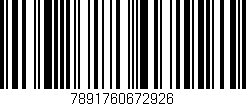 Código de barras (EAN, GTIN, SKU, ISBN): '7891760672926'