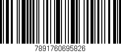 Código de barras (EAN, GTIN, SKU, ISBN): '7891760695826'