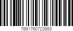Código de barras (EAN, GTIN, SKU, ISBN): '7891760722683'