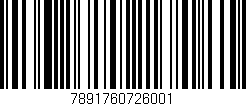 Código de barras (EAN, GTIN, SKU, ISBN): '7891760726001'