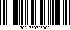 Código de barras (EAN, GTIN, SKU, ISBN): '7891760736802'