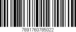 Código de barras (EAN, GTIN, SKU, ISBN): '7891760785022'