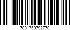 Código de barras (EAN, GTIN, SKU, ISBN): '7891760792778'