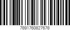 Código de barras (EAN, GTIN, SKU, ISBN): '7891760827678'