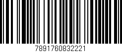 Código de barras (EAN, GTIN, SKU, ISBN): '7891760832221'
