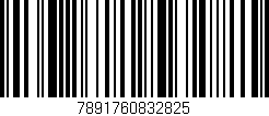 Código de barras (EAN, GTIN, SKU, ISBN): '7891760832825'