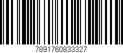 Código de barras (EAN, GTIN, SKU, ISBN): '7891760833327'