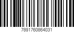 Código de barras (EAN, GTIN, SKU, ISBN): '7891760864031'