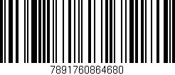 Código de barras (EAN, GTIN, SKU, ISBN): '7891760864680'