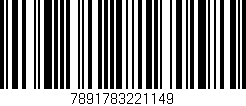 Código de barras (EAN, GTIN, SKU, ISBN): '7891783221149'