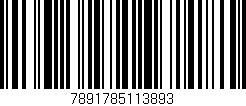 Código de barras (EAN, GTIN, SKU, ISBN): '7891785113893'