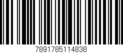 Código de barras (EAN, GTIN, SKU, ISBN): '7891785114838'