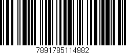 Código de barras (EAN, GTIN, SKU, ISBN): '7891785114982'