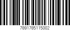 Código de barras (EAN, GTIN, SKU, ISBN): '7891785115002'