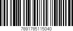 Código de barras (EAN, GTIN, SKU, ISBN): '7891785115040'