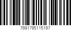 Código de barras (EAN, GTIN, SKU, ISBN): '7891785115187'