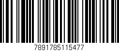 Código de barras (EAN, GTIN, SKU, ISBN): '7891785115477'
