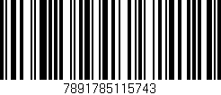 Código de barras (EAN, GTIN, SKU, ISBN): '7891785115743'