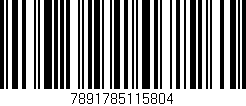 Código de barras (EAN, GTIN, SKU, ISBN): '7891785115804'