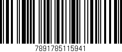 Código de barras (EAN, GTIN, SKU, ISBN): '7891785115941'