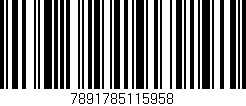 Código de barras (EAN, GTIN, SKU, ISBN): '7891785115958'