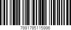 Código de barras (EAN, GTIN, SKU, ISBN): '7891785115996'