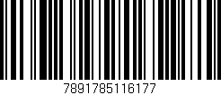 Código de barras (EAN, GTIN, SKU, ISBN): '7891785116177'